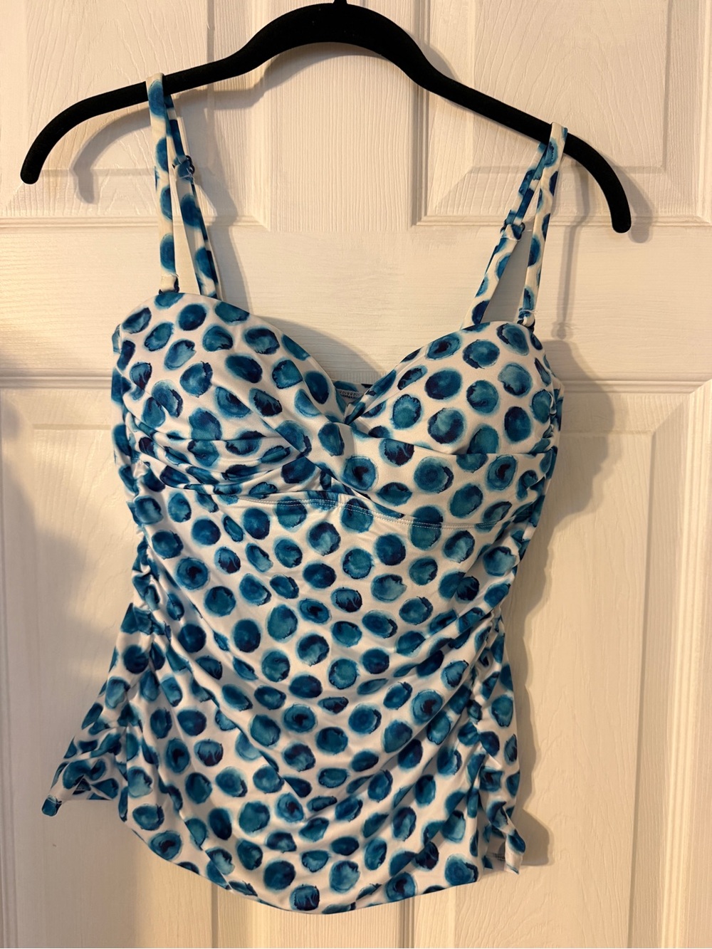 Disney Minnie Mouse Themed Blue and White Polka Dot Swim Wear